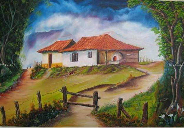 El Horno de Barro Oil Canvas Landscaping