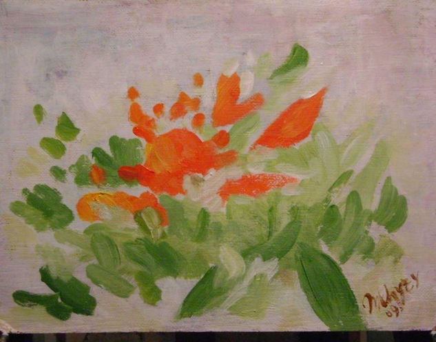 Flores II Acrylic Panel Floral Painting