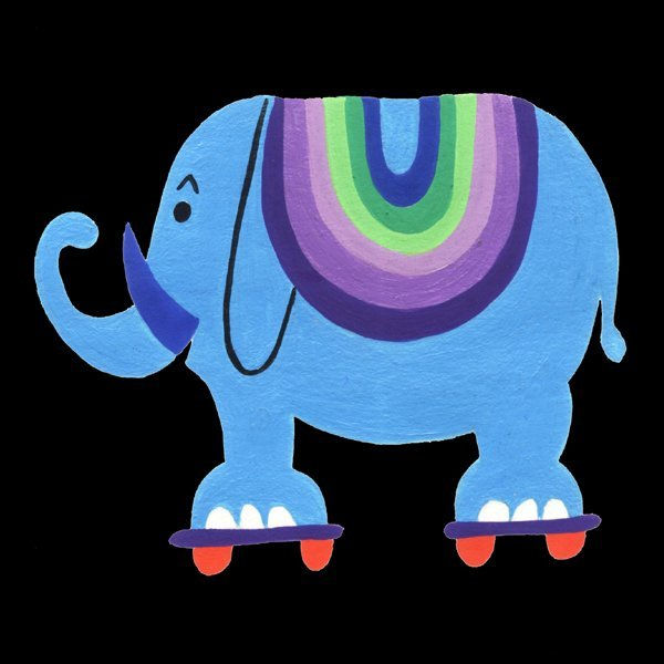 elefante azul
