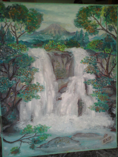 paisaje- costa rica- imagine Oil Canvas Landscaping