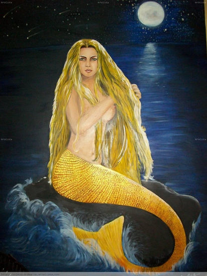 La Sirena Oil Canvas Figure Painting