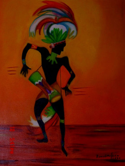 HOMBRE CARNAVAL Oil Canvas Figure Painting