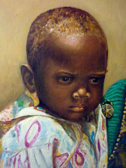 Niños de Kawkaban Óleo Lienzo Retrato