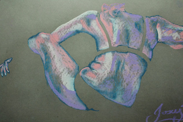 Aura Pastel Paper Figure Painting