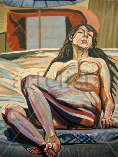 Modelo BE Oil Canvas Figure Painting