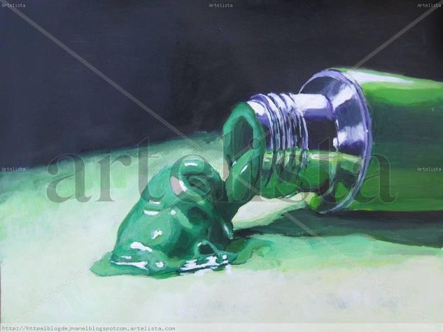 Verde permanente Acrylic Canvas Others