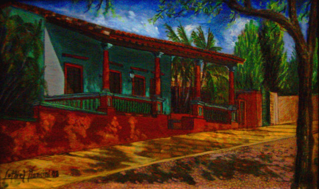 Casa Gabriel Casaccia Oil Canvas Landscaping