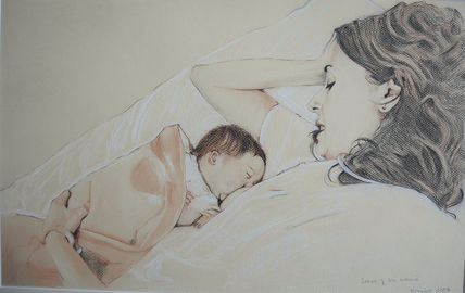 Eva y su hija Irene
