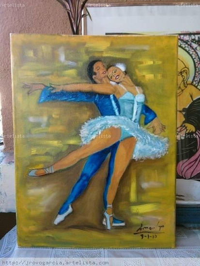 67-DANZA 5 Oil Canvas Figure Painting