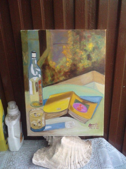 72-DESCANSO Oil Canvas Figure Painting