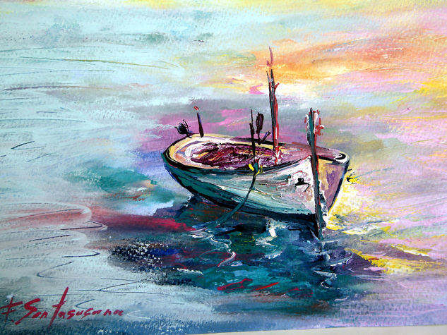 131 Acrylic Paper Marine Painting