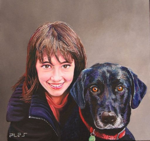 Vera y Yaco Oil Canvas Portrait