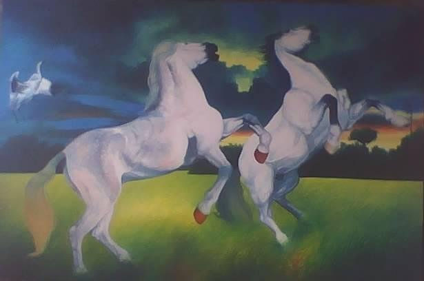 Brio Blanco Oil Canvas Animals