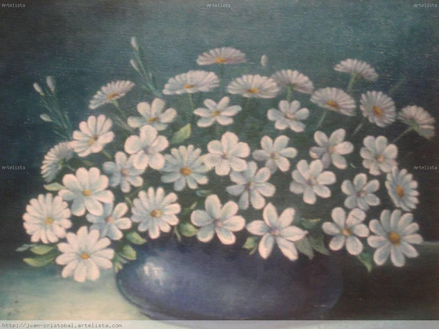 Flores II Oil Canvas Floral Painting