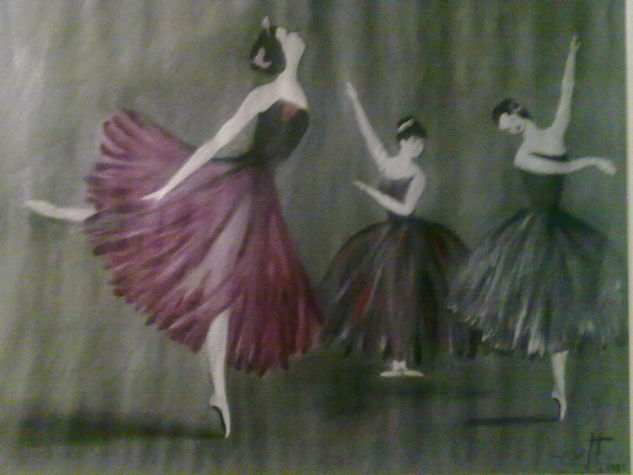 BAILARINAS Óleo Lienzo Paisaje