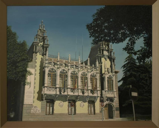 Museo de la cuchillería, Albacete Óleo Tabla Paisaje