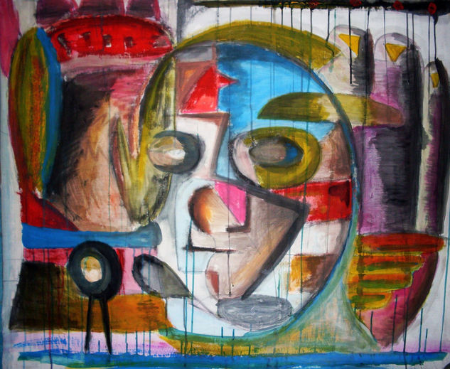 Manos del Tiempo Acrylic Paper Figure Painting