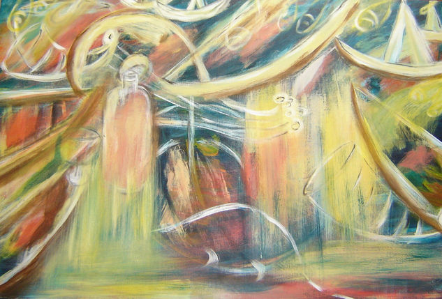 Festa no mar 34 Media Mixta Lienzo Paisaje