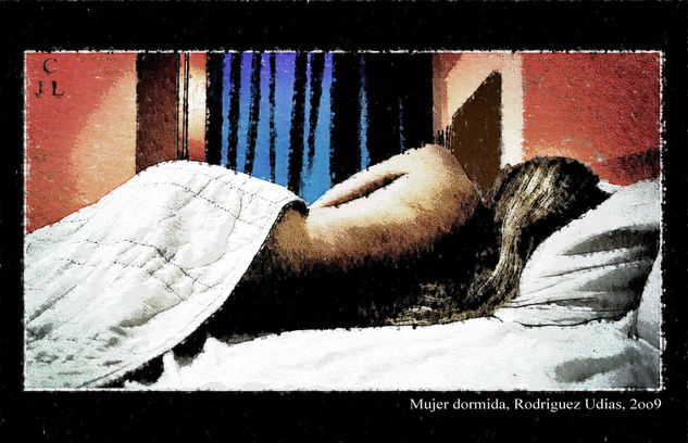 Mujer dormida Otras temáticas Color (Digital)