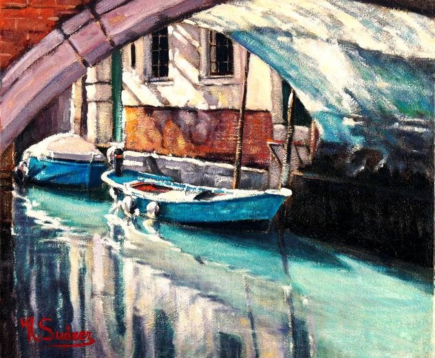 VENECIA.- BARCA AZUL
