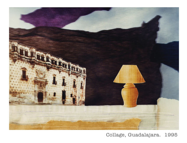 Palacio con lámpara (Collage)