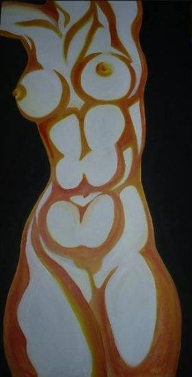 Piel de otoño Acrylic Panel Nude Paintings