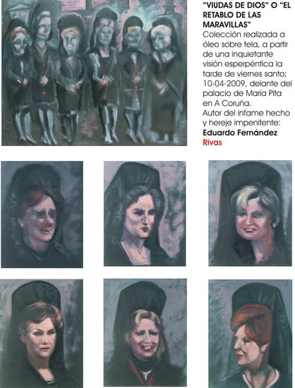 "VIUDAS DE DIOS COLLECTION" Oil Canvas Landscaping