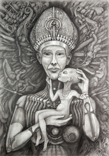 Akenatón y su hija