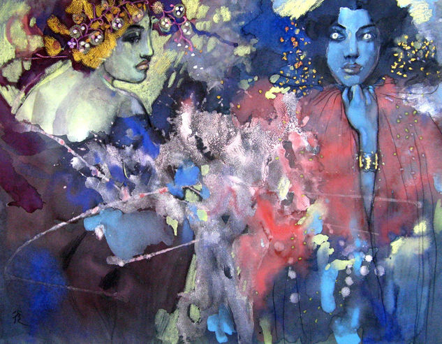 De explosión de emociones Oil Canvas Others