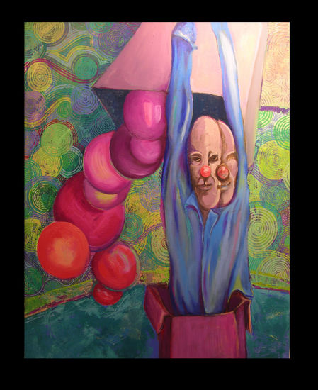 Yo no soy un payaso, simplemente tengo las bolas. Oil Canvas Others