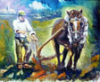 campesino arando