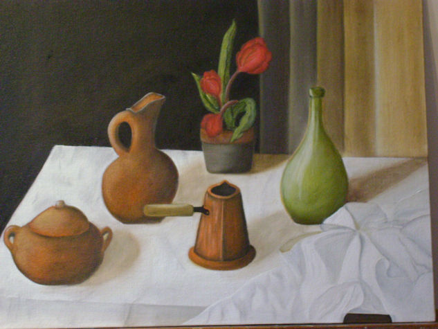 Mis cacharros Oil Canvas Still Life Paintings