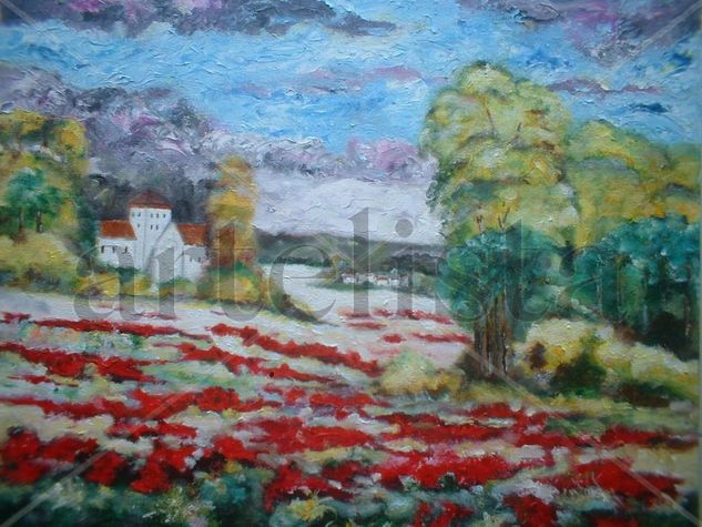 Amapolas Oil Canvas Landscaping