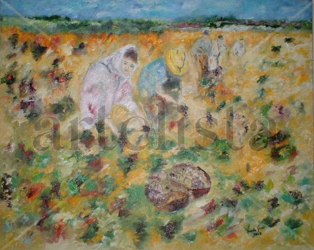 La vendimia Oil Canvas Landscaping