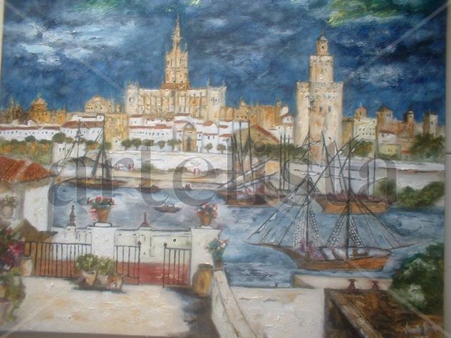 Sevilla Oil Canvas Landscaping