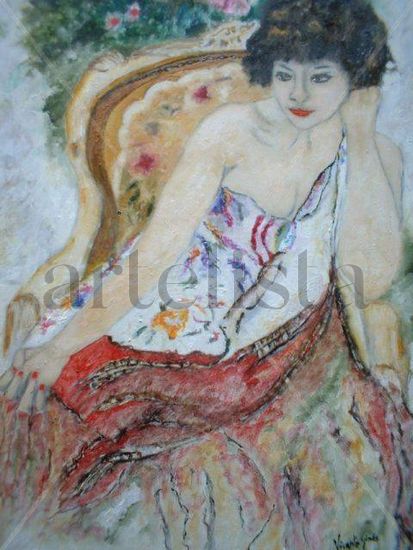 Alicantina Oil Canvas Figure Painting