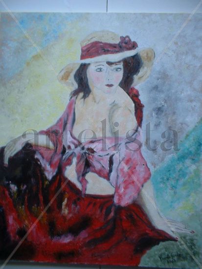 Caribeña Oil Canvas Figure Painting