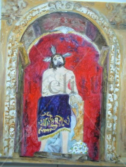 Cristo de Rivas Oil Canvas Figure Painting