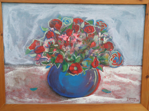 FLORERO II Oil Panel Floral Painting