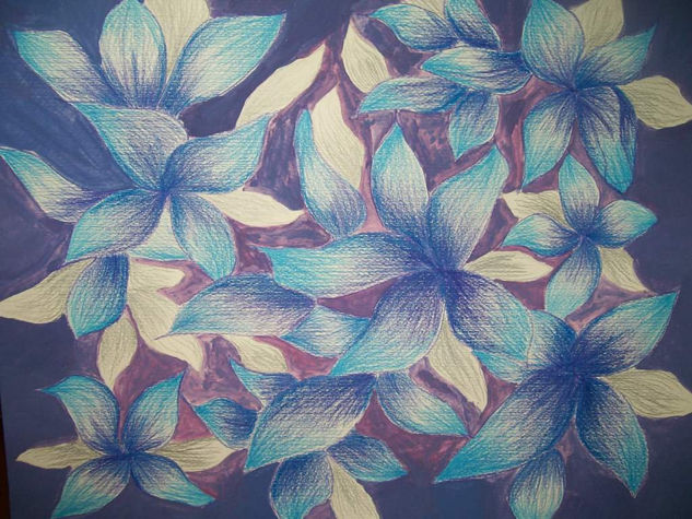 Azules Acrylic Others Floral Painting