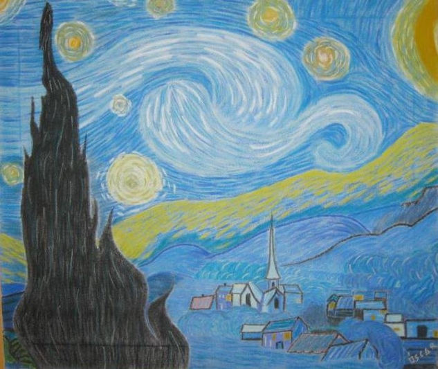 Homenaje a Van Gogh Pastel Lienzo Otros