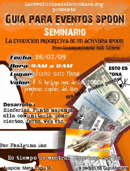 Afiche para seminario de La Revolución de la Cuchara 