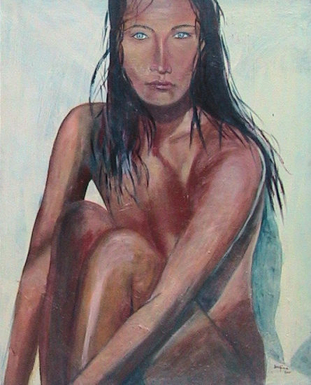 ¿POR QUE ESTAS TRISTE? Acrylic Canvas Figure Painting