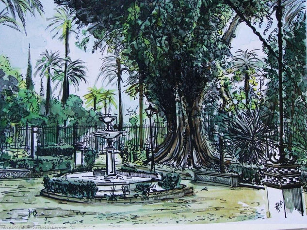 Jardines de Murillo (Sevilla) 2009 Mixed Media