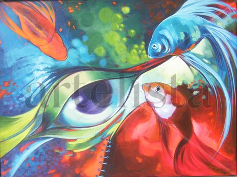 Ojo con peces