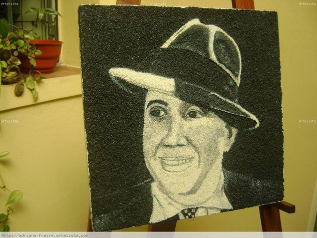 RETRATO DE CARLOS GARDEL Others Canvas Portrait