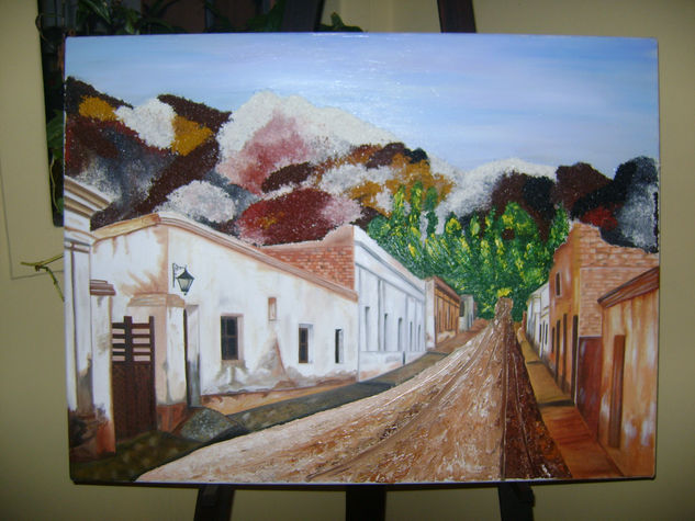 CERRO DE LOS 7 COLORES Oil Canvas Landscaping