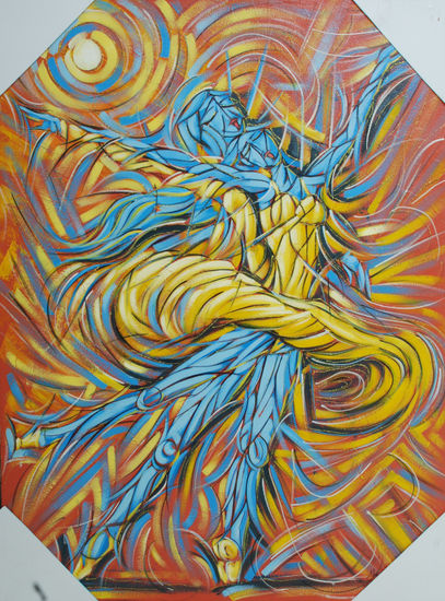 bailando a la luz de la luna Oil Canvas Figure Painting