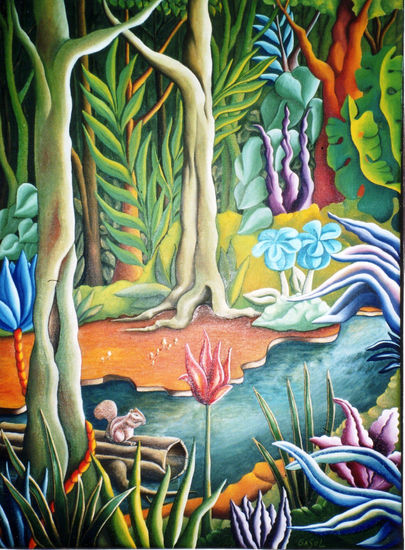 BOSQUE ENCANTADO Oil Canvas Landscaping