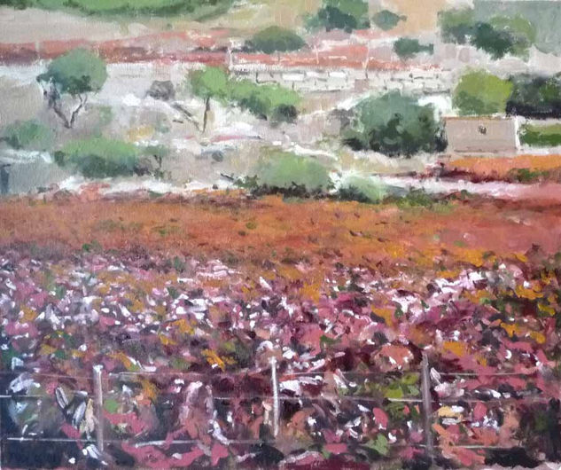 VIÑEDO EN OTOÑO Oil Canvas Landscaping